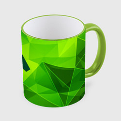 Кружка 3D Apex Legends green poly, цвет: 3D-светло-зеленый кант