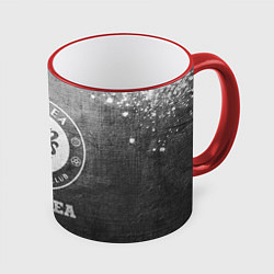 Кружка 3D Chelsea - grey gradient, цвет: 3D-красный кант