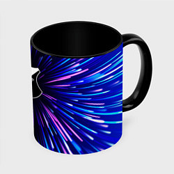 Кружка 3D Hoffenheim neon energy, цвет: 3D-белый + черный