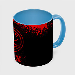 Кружка 3D Ajax - red gradient, цвет: 3D-белый + небесно-голубой