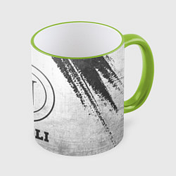 Кружка 3D Napoli - white gradient, цвет: 3D-светло-зеленый кант