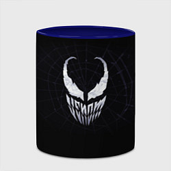 Кружка 3D Venom face - logo, цвет: 3D-белый + синий — фото 2