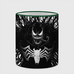 Кружка 3D Venom in dark web, цвет: 3D-зеленый кант — фото 2