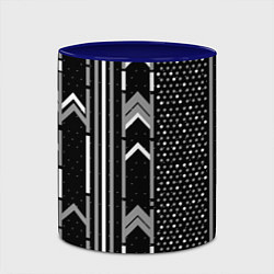 Кружка 3D Закулисье чёрно-белое, цвет: 3D-белый + синий — фото 2