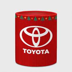 Кружка 3D Toyota new year, цвет: 3D-белый + красный — фото 2