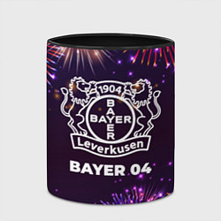 Кружка 3D Праздничный Bayer 04, цвет: 3D-белый + черный — фото 2