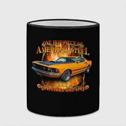 Кружка 3D Форд Мустанг, цвет: 3D-черный кант — фото 2