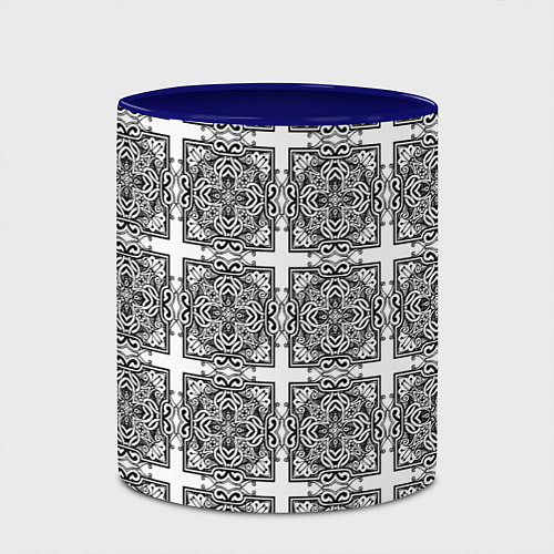 Кружка цветная Средневековье / 3D-Белый + синий – фото 2