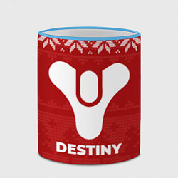 Кружка 3D Новогодний Destiny, цвет: 3D-небесно-голубой кант — фото 2