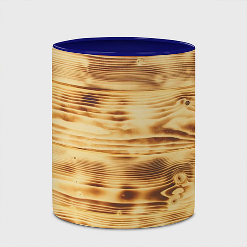 Кружка цветная Доски / 3D-Белый + синий – фото 2