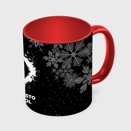 Кружка цветная Снежный The Callisto Protocol / 3D-Белый + красный – фото 1