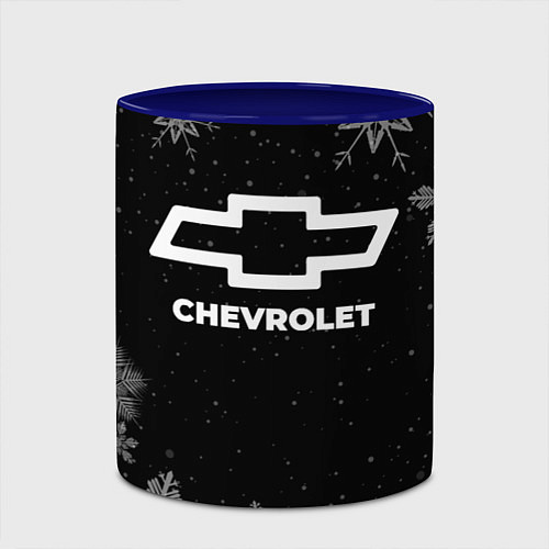 Кружка цветная Снежный Chevrolet / 3D-Белый + синий – фото 2