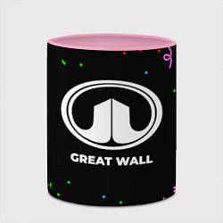 Кружка 3D Great Wall конфети, цвет: 3D-белый + розовый — фото 2