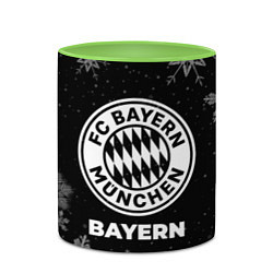 Кружка 3D Снежный Bayern, цвет: 3D-белый + светло-зеленый — фото 2