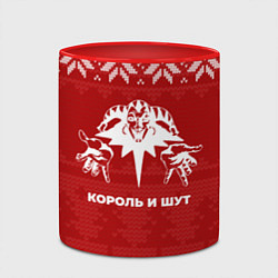 Кружка 3D Новогодний Король и Шут, цвет: 3D-белый + красный — фото 2