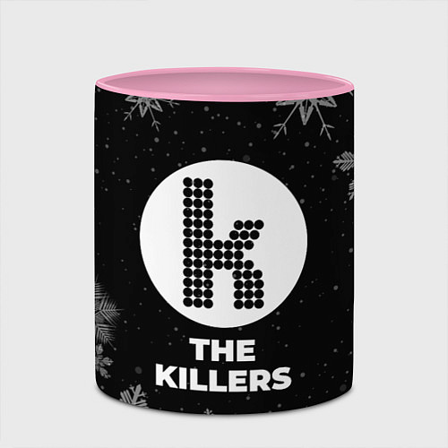 Кружка цветная Снежный The Killers / 3D-Белый + розовый – фото 2