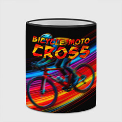 Кружка 3D Bicycle moto cross, цвет: 3D-черный кант — фото 2