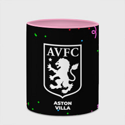 Кружка 3D Aston Villa конфети, цвет: 3D-белый + розовый — фото 2