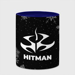 Кружка 3D Снежный Hitman, цвет: 3D-белый + синий — фото 2