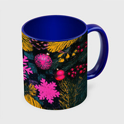 Кружка цветная Новый год и краски