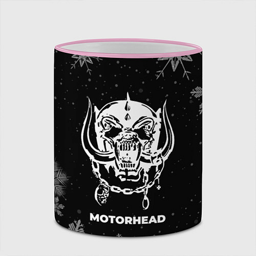 Кружка цветная Снежный Motorhead / 3D-Розовый кант – фото 2