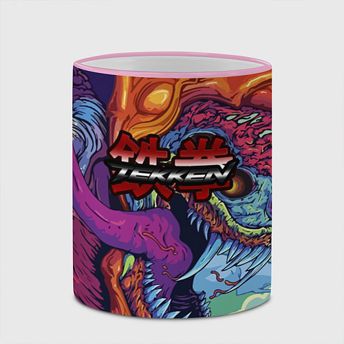 Кружка цветная Tekken hyper beast / 3D-Розовый кант – фото 2