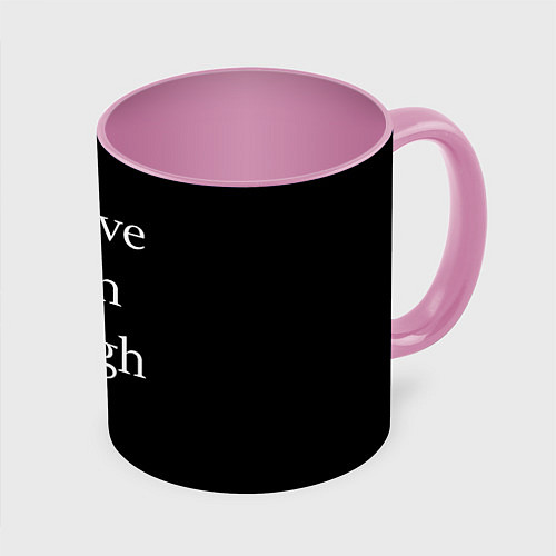 Кружка цветная In love with Design / 3D-Белый + розовый – фото 1