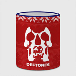 Кружка 3D Новогодний Deftones, цвет: 3D-синий кант — фото 2