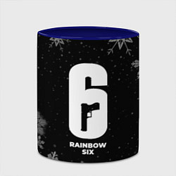 Кружка 3D Снежный Rainbow Six, цвет: 3D-белый + синий — фото 2