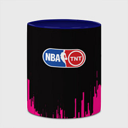 Кружка 3D NBA розовые краски, цвет: 3D-белый + синий — фото 2
