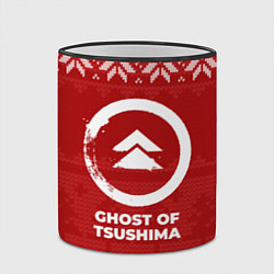 Кружка 3D Новогодний Ghost of Tsushima, цвет: 3D-черный кант — фото 2