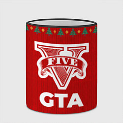 Кружка 3D GTA new year, цвет: 3D-черный кант — фото 2