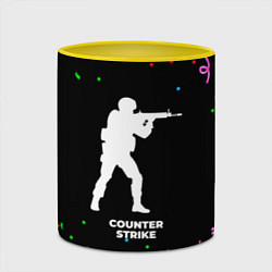 Кружка 3D Counter Strike конфети, цвет: 3D-белый + желтый — фото 2