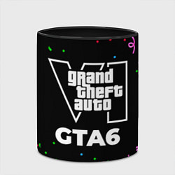 Кружка 3D GTA6 конфети, цвет: 3D-белый + черный — фото 2
