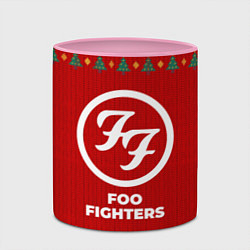 Кружка 3D Foo Fighters new year, цвет: 3D-белый + розовый — фото 2