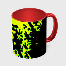 Кружка цветная Doom кислотное лого краски