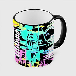 Кружка цветная Color expressive abstraction - Milano