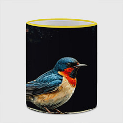 Кружка 3D Ласточка, цвет: 3D-желтый кант — фото 2