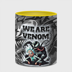 Кружка 3D We are Venom - graffiti, цвет: 3D-белый + желтый — фото 2