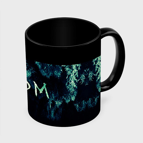 Кружка цветная Извне на фоне леса / 3D-Белый + черный – фото 1