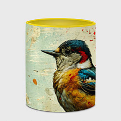 Кружка 3D Кукушка, цвет: 3D-белый + желтый — фото 2