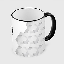 Кружка 3D AC Milan white poly, цвет: 3D-черный кант