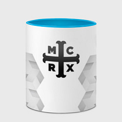 Кружка 3D My Chemical Romance white poly, цвет: 3D-белый + небесно-голубой — фото 2