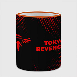 Кружка 3D Tokyo Revengers - red gradient по-горизонтали, цвет: 3D-оранжевый кант — фото 2