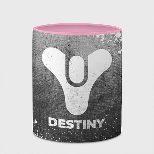 Кружка цветная Destiny - grey gradient / 3D-Белый + розовый – фото 2