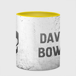 Кружка 3D David Bowie - white gradient по-горизонтали, цвет: 3D-белый + желтый — фото 2