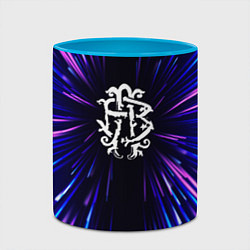 Кружка 3D Nickelback neon energy, цвет: 3D-белый + небесно-голубой — фото 2