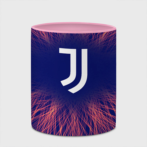 Кружка цветная Juventus red energy / 3D-Белый + розовый – фото 2