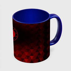 Кружка 3D Chelsea red poly, цвет: 3D-белый + синий