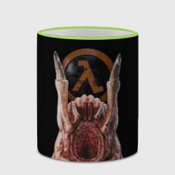 Кружка 3D Half life - headcrab, цвет: 3D-светло-зеленый кант — фото 2
